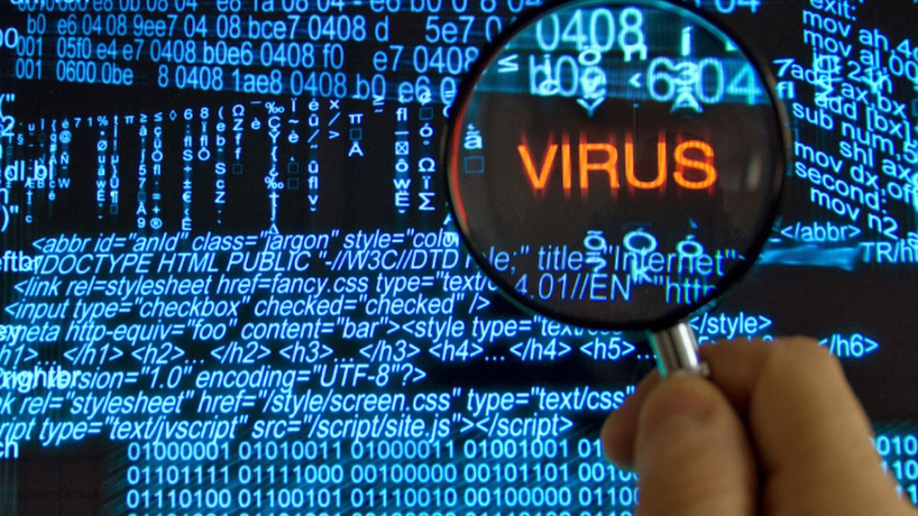 Ilustrasi virus komputer