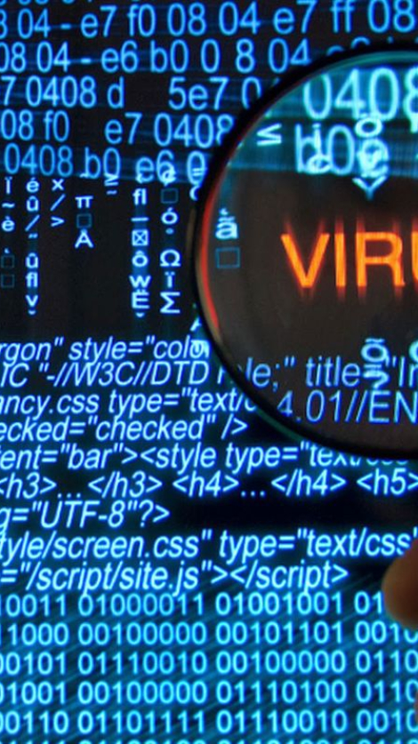 Ilustrasi virus komputer