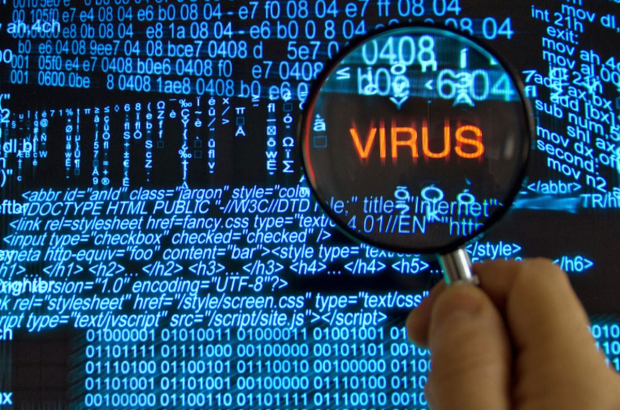 Ilustrasi virus komputer