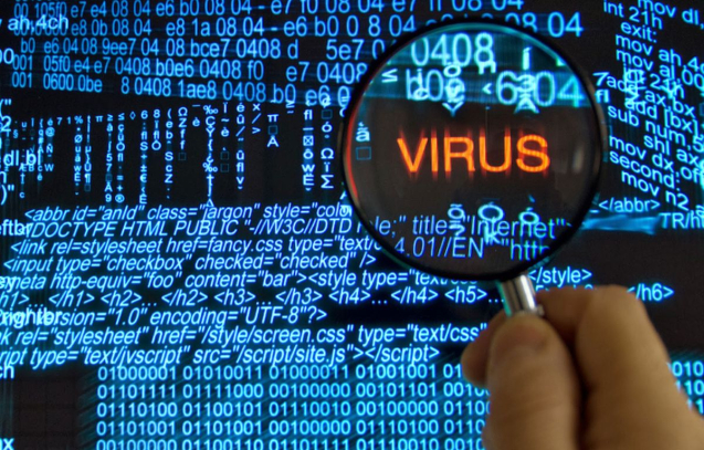 Ilustrasi virus komputer